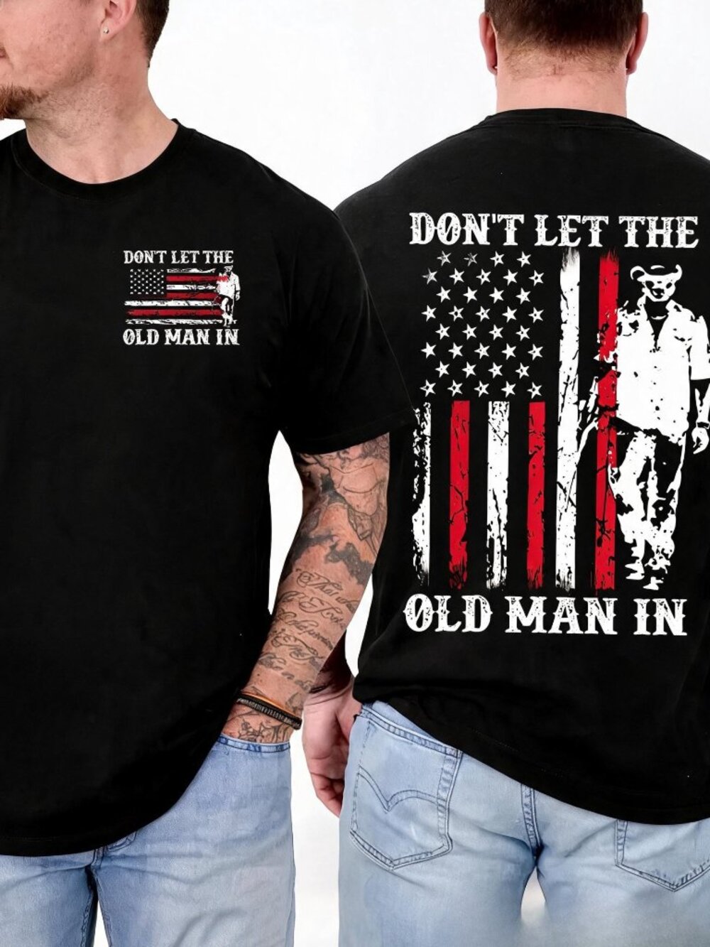 Don't Let The Old Man In T-Shirt Vintage Tribute T-Shirt For Toby Keith Fans